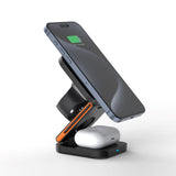 FlexiTrip Foldable Wireless Charger – Compact, Fast Charging, Portable Design for iPhone, Android, and Qi-Enabled Devices by Infinite Basics