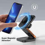 FlexiTrip Foldable Wireless Charger – Compact, Fast Charging, Portable Design for iPhone, Android, and Qi-Enabled Devices by Infinite Basics