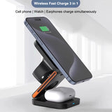FlexiTrip Foldable Wireless Charger – Compact, Fast Charging, Portable Design for iPhone, Android, and Qi-Enabled Devices by Infinite Basics