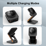 FlexiTrip Foldable Wireless Charger – Compact, Fast Charging, Portable Design for iPhone, Android, and Qi-Enabled Devices by Infinite Basics