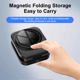 FlexiTrip Foldable Wireless Charger – Compact, Fast Charging, Portable Design for iPhone, Android, and Qi-Enabled Devices by Infinite Basics