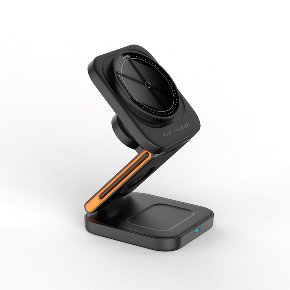 FlexiTrip Foldable Wireless Charger – Compact, Fast Charging, Portable Design for iPhone, Android, and Qi-Enabled Devices by Infinite Basics