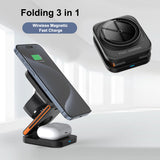 FlexiTrip Foldable Wireless Charger – Compact, Fast Charging, Portable Design for iPhone, Android, and Qi-Enabled Devices by Infinite Basics