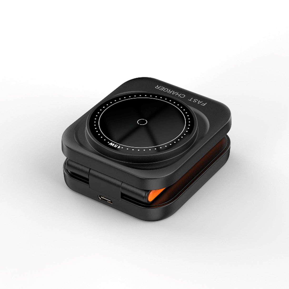 FlexiTrip Foldable Wireless Charger – Compact, Fast Charging, Portable Design for iPhone, Android, and Qi-Enabled Devices by Infinite Basics