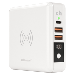 Cellhelmet Power Bank and Qi Wireless Charger 8,000 mAh by Cellhelmet