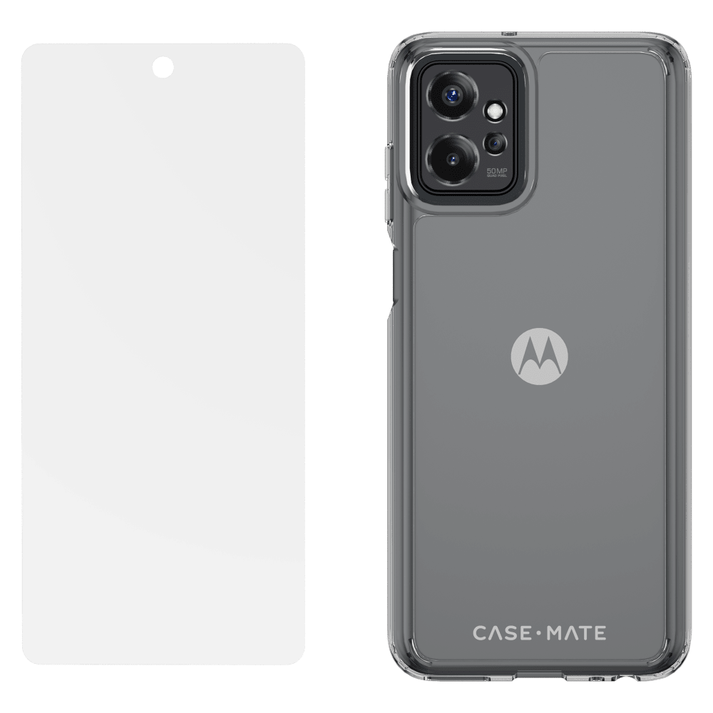 Case-Mate Protection Pack Tough Case and Glass Screen Protector for Motorola Moto G Power 5G (2023) by Case-Mate