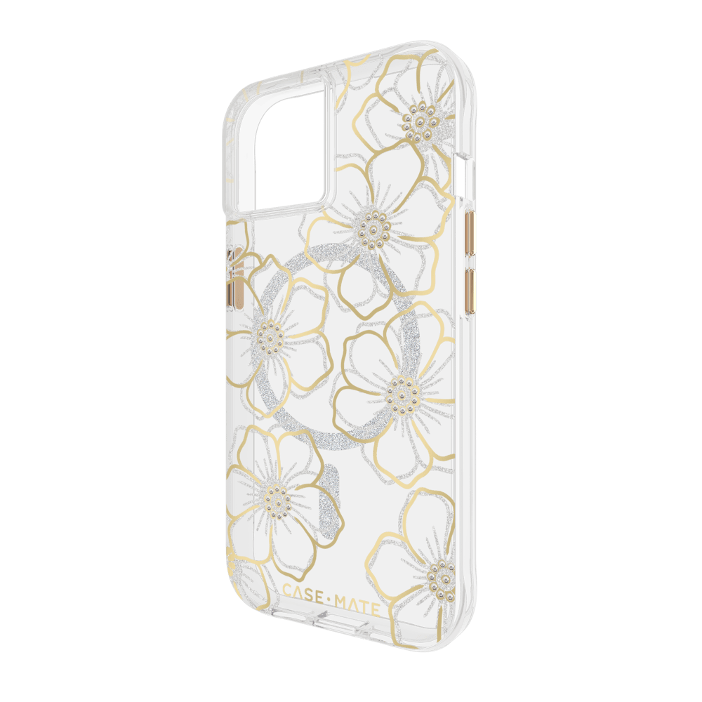 Case-Mate Floral Gems MagSafe Case for Apple iPhone 15 / iPhone 14 / iPhone 13 by Case-Mate