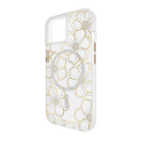 Case-Mate Floral Gems MagSafe Case for Apple iPhone 15 / iPhone 14 / iPhone 13 by Case-Mate