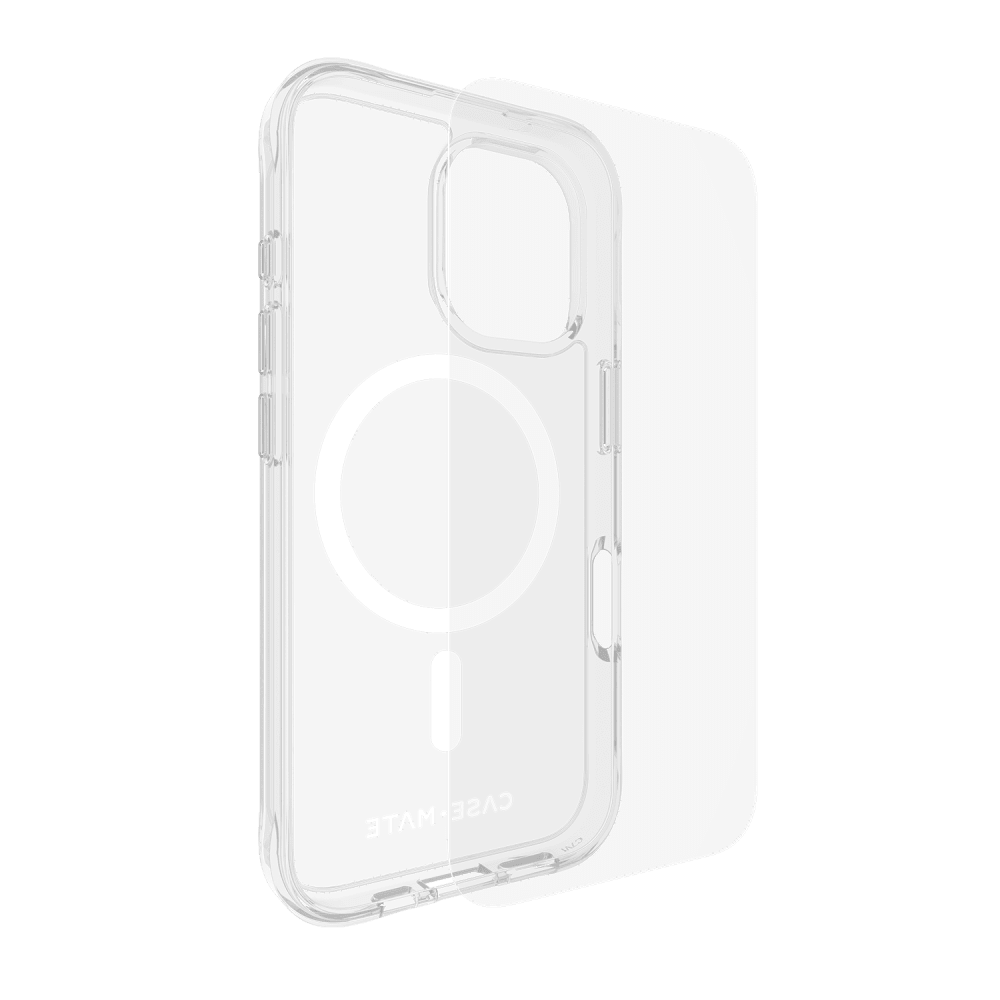 Case-Mate Protection Pack Tough Case and Glass Screen Protector for Apple iPhone 16 by Case-Mate