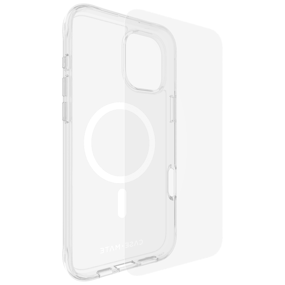 Case-Mate Protection Pack Tough Case and Glass Screen Protector for Apple iPhone 16 Plus by Case-Mate