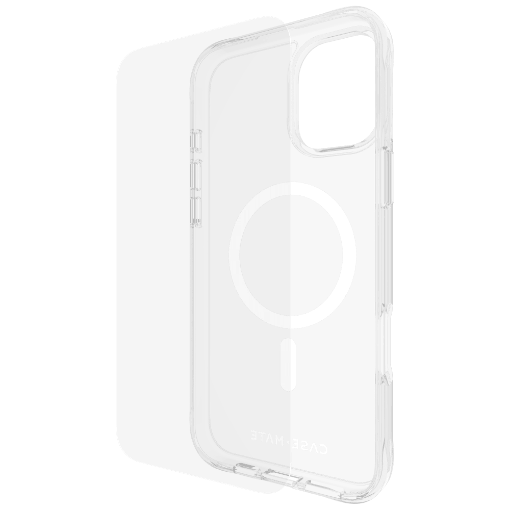 Case-Mate Protection Pack Tough Case and Glass Screen Protector for Apple iPhone 16 Plus by Case-Mate