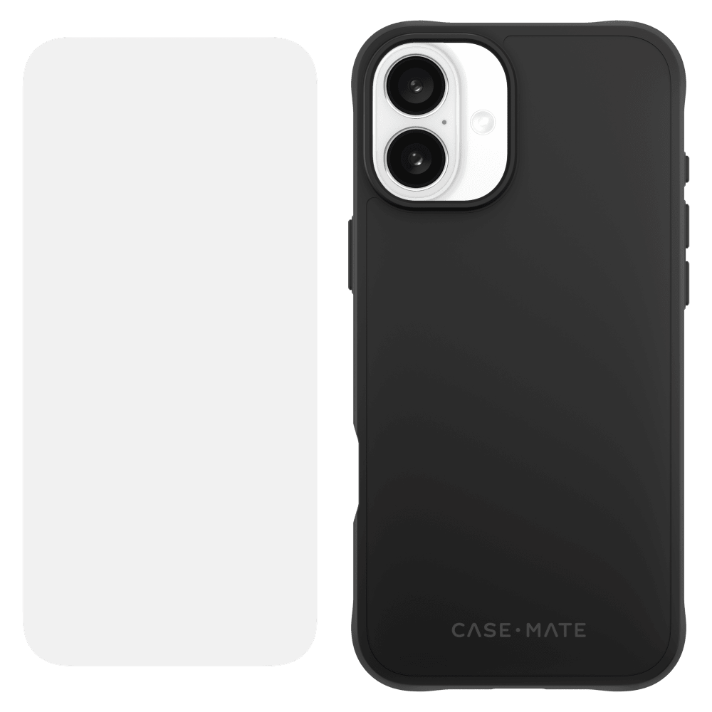 Case-Mate Protection Pack Tough Case and Glass Screen Protector for Apple iPhone 16 Plus by Case-Mate