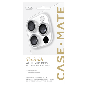 Case-Mate Aluminum Ring Camera Lens Glass Protector for Apple iPhone 16 Pro / iPhone 16 Pro Max by Case-Mate