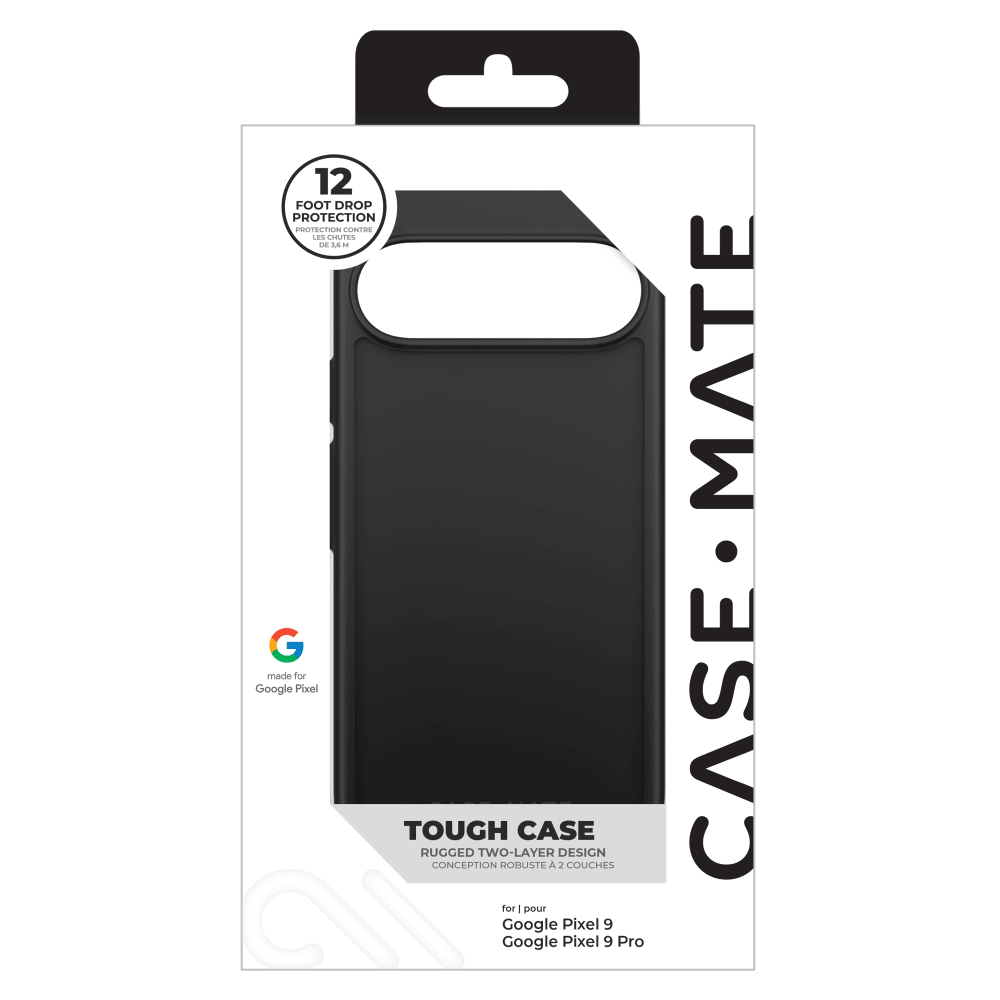 Case-Mate Protection Pack Tough Case and Glass Screen Protector for Google Pixel 9 / Pixel 9 Pro by Case-Mate