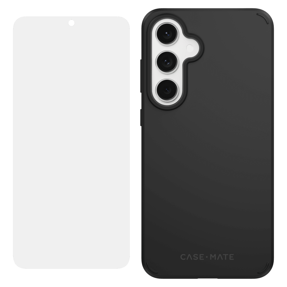 Case-Mate Protection Pack Tough Case and Glass Screen Protector for Samsung Galaxy S24 FE by Case-Mate