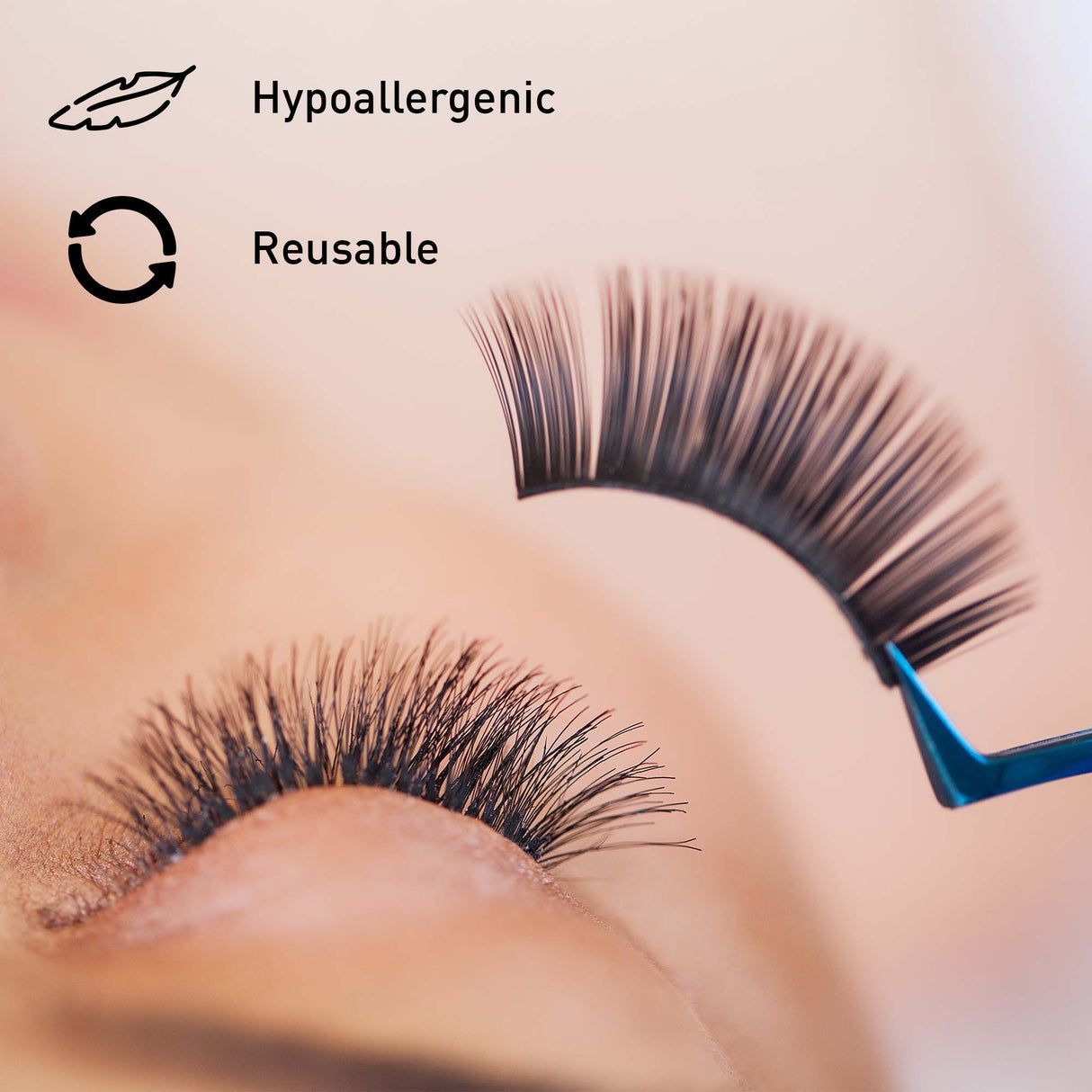 Pursonic Glam Essentials Bundle: 3D Faux Mink Lashes, Makeup Sponge & Brush Set by Pursonic