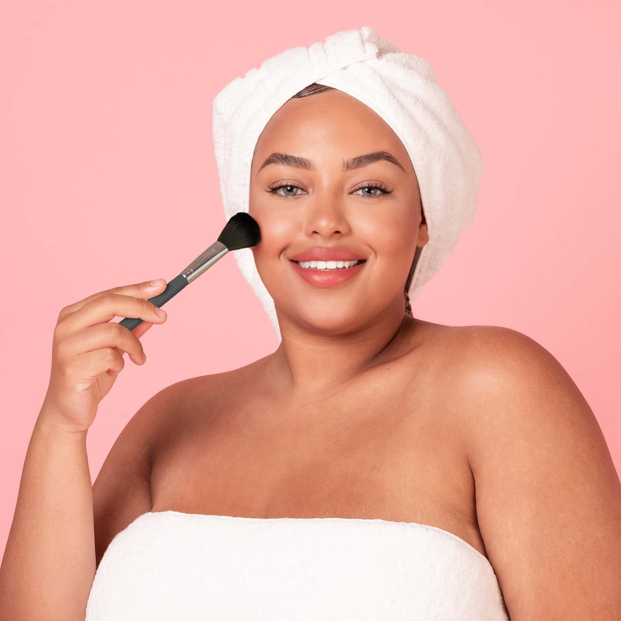 5 Pcs Studio Makeup Brush Set (Rose Gold) by Pursonic