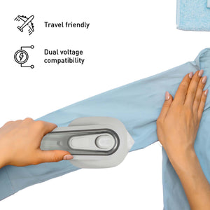 Travel-Ready Fabric Care Trio – Steamer, Mini Iron, & Lint Remover by Pursonic