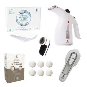 🧺 Pursonic Ultimate Laundry Care Bundle – Travel Steamer, Mini Iron, Fabric Shaver & More! by Pursonic