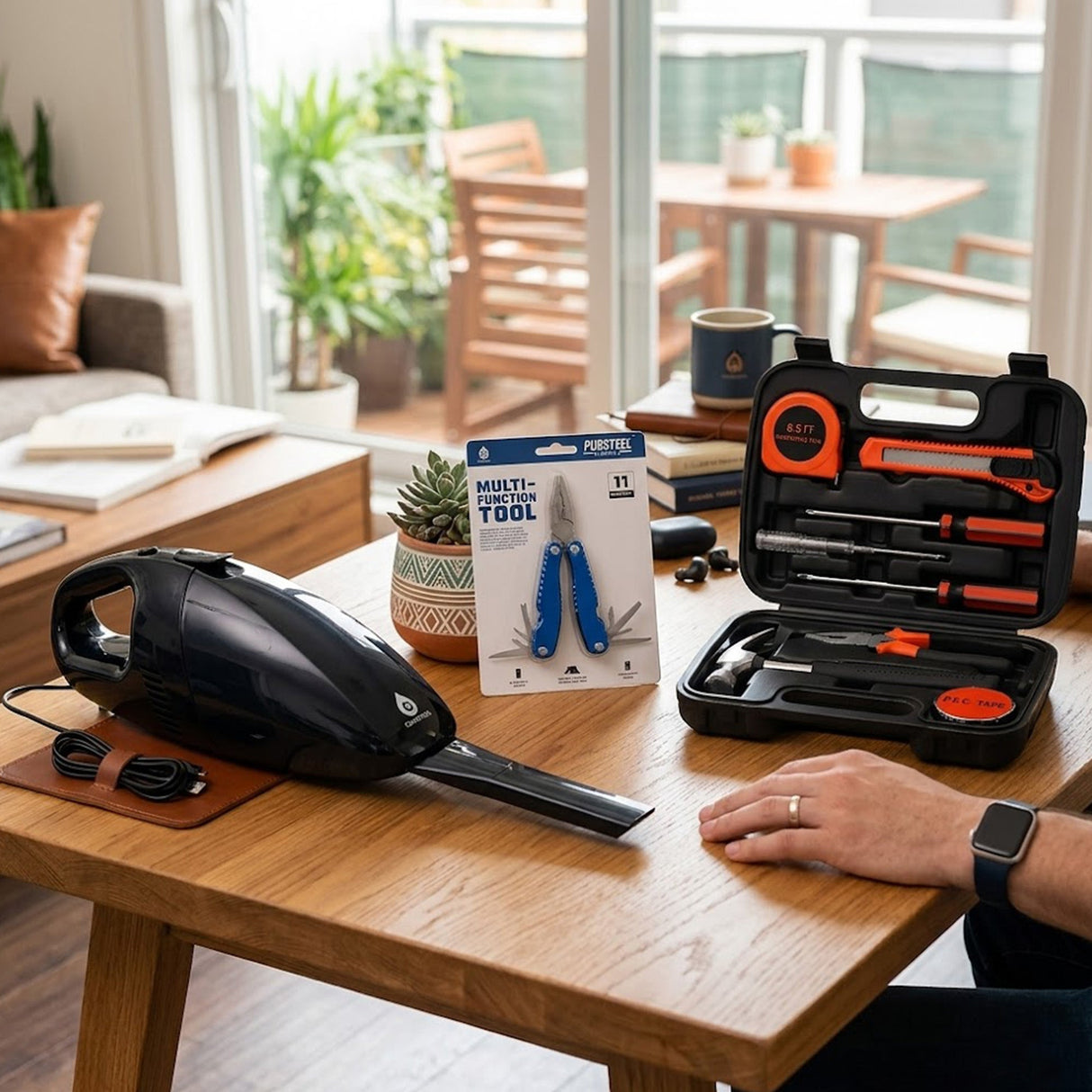 🛠️ Pursonic Car Vacuum, Handy Solutions 9-Piece Tool Kit & 11-in-1 Multifunction Tool Bundle – The Ultimate Home & Auto Essential Set 🚗🔧