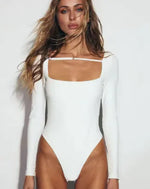 Square-Cut Lace-Up Jumpsuit