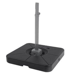 Cantilever Patio Umbrella Base 220 LBS Water and Sand Fillable Weighted Stand-Black