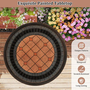 Kids Study Desk and Chair Set Student Table and Chair-Purple