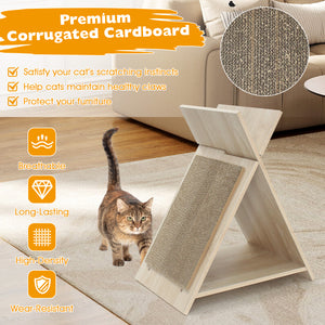 Cat Scratcher for Claw Sharpening and Furniture Protection-Natural