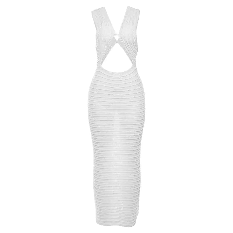 Crochet Knit Maxi Dress