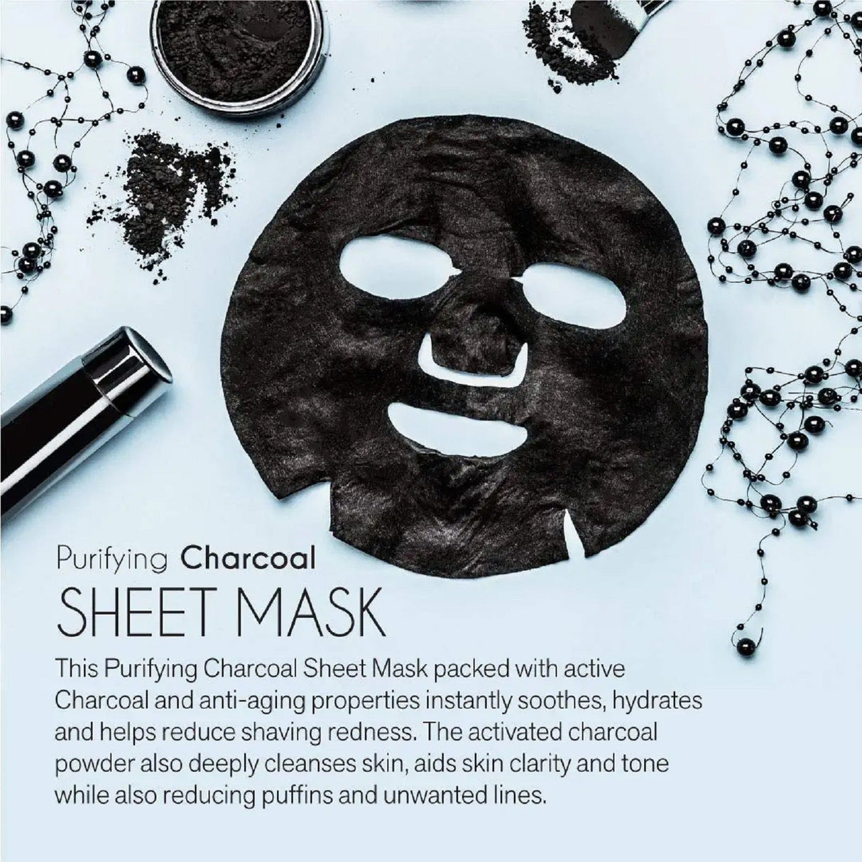 Purifying Charcoal Sheet Mask by Pursonic