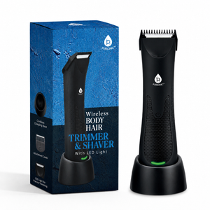 Wireless Body Hair Trimmer & Shaver – Cordless, Waterproof & Precision Ceramic Blade