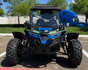 TrailMaster Cheetah 300Pro EFI Deluxe UTV Go Kart, Shaft Drive, Liquid Cooled CVT Auto with Reverse, Side Doors, Hard Top, Windshield, LED Light Bar