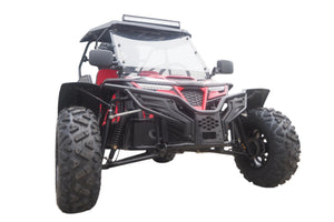 TrailMaster Cheetah 300Pro EFI Deluxe UTV Go Kart, Shaft Drive, Liquid Cooled CVT Auto with Reverse, Side Doors, Hard Top, Windshield, LED Light Bar