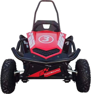 TrailMaster Cheetah 3 Kids Mini Go Kart, 80cc gas engine, seat belt, Kids Ages 4-9
