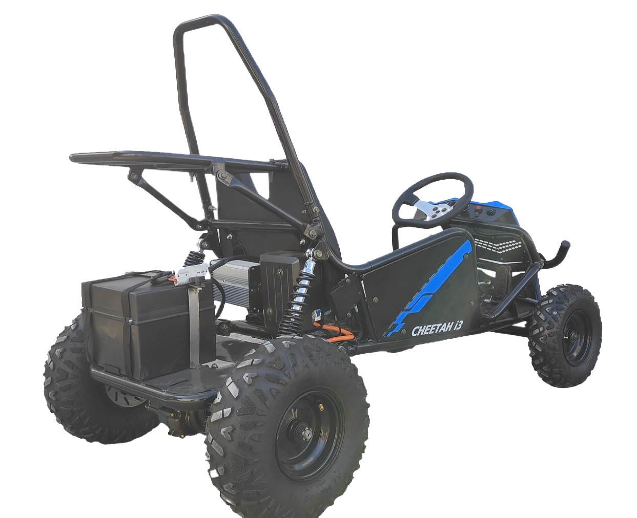 TrailMaster Cheetah i3 Kids Electric Mini Go Kart, 3-Speed settings, with Reverse, Kids Ages 4-9