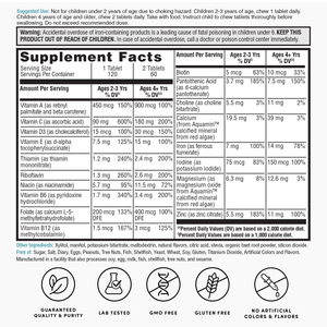 Nature's Lab Kid's Multivitamin - 120 Chewable Tablets