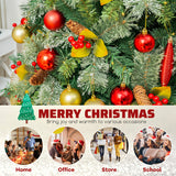 5/7.5/9 FT Pre-Lit Artificial Christmas Tree with 453/1096/1416 PVC and Pine Needles-L