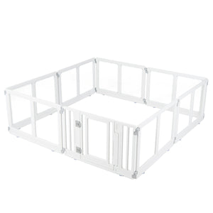 Clear Plastic Dog Playpen with Secure Locking Door-8 Panel