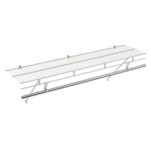 Closet Shelves Wall Mounted with Ventilated Metal Wire Shelving Kit