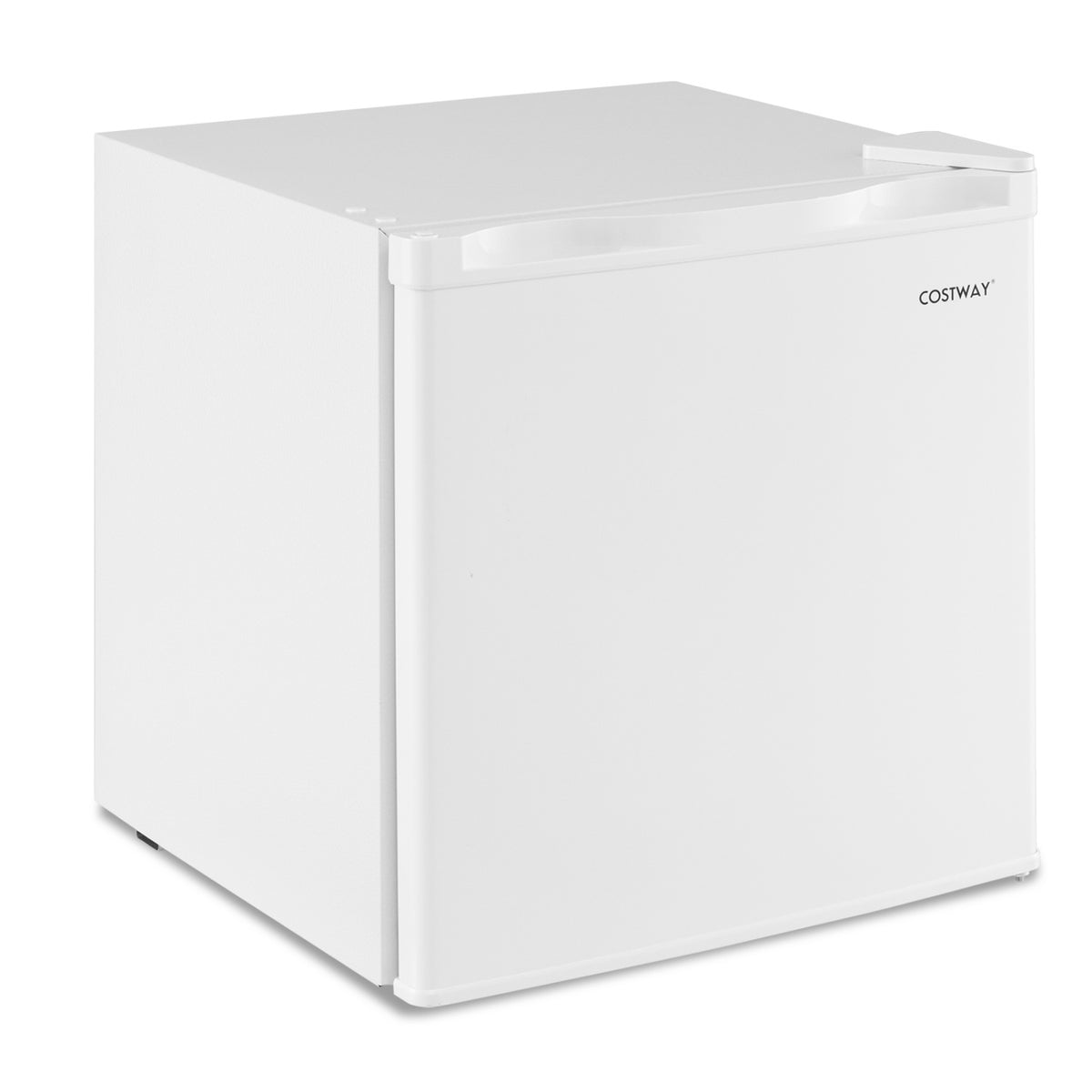 Compact Mini Fridge with 7-Level Adjustable Thermostat-White