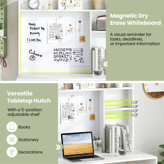 13 FT Large Patio Umbrella Outdoor Double-Sided Table Market Umbrella with Crank Handle-Red