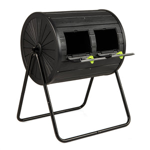 Compost Tumbler 37.5 Gallon Large Outdoor Compost Bin-Black