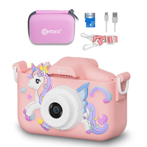 Contixo Kids Digital Camera - 1080p HD, Dual Lens, Selfies, Games, 32GB S