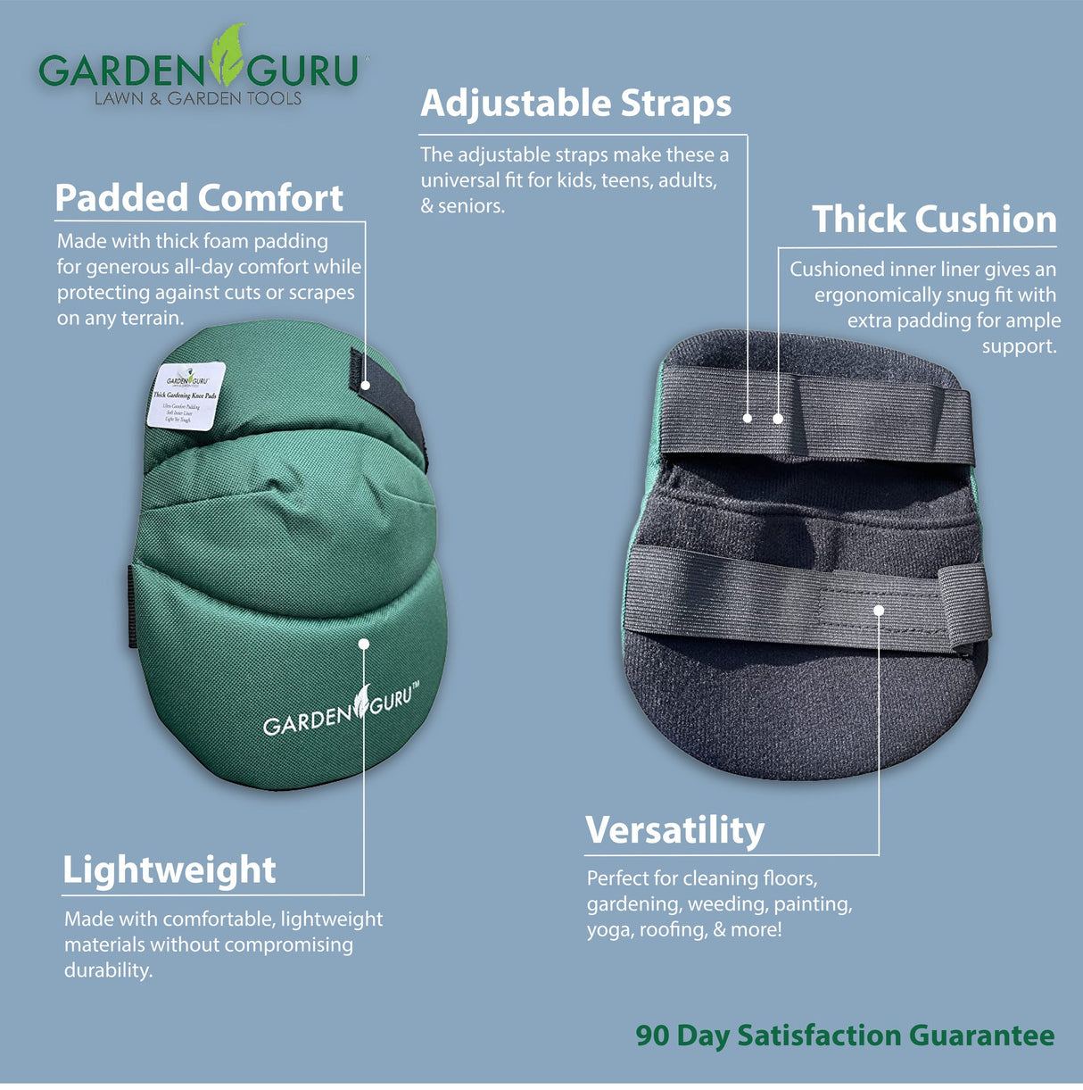 Extra Cushion Gardening Kneepads by Garden Guru