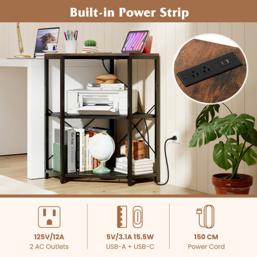 72.5 Inch Tall Bookshelf with Cabinet Anti-Tipping Kits and Metal Frame-White