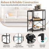 Heavy-duty Wall Mounted Wine Rack with Glass Holder Metal Frame 8-Bottle Holder-Rustic Brown
