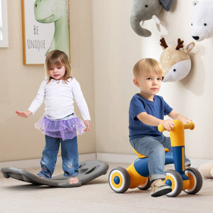 3 in 1 Rocking Horse with Detachable Balance Board and Seat-Navy