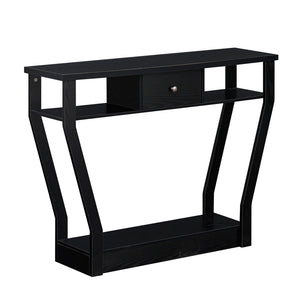 Curved Frame Modern Console Table with Storage Drawer for Entryway