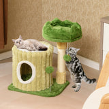Cute Cat Tree with Sisal Scratching Posts and Dangling Ball