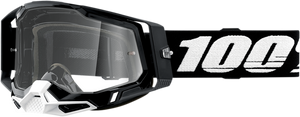 100% Racecraft 2 Goggles - Black - Clear 50009-00001